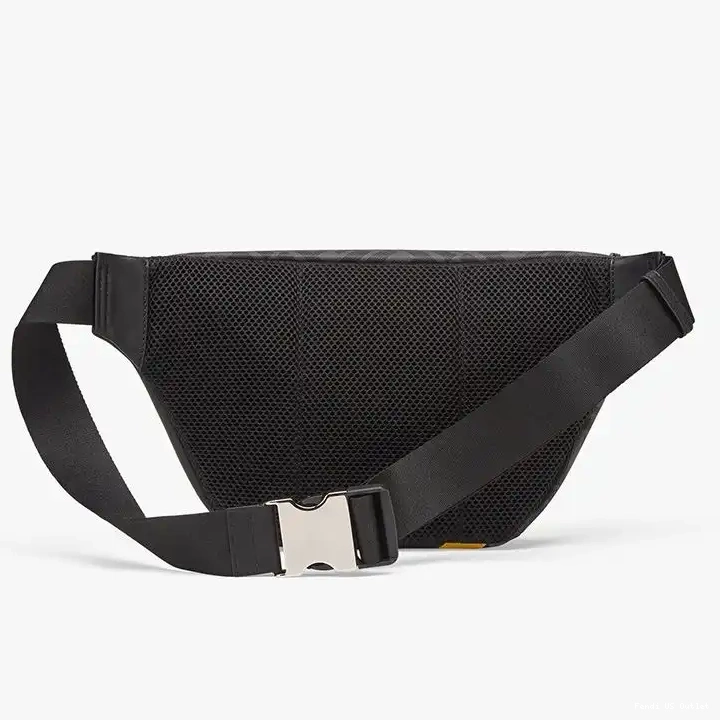 Cheap HOT Black Fabric In Bag Belt FF Motif Yellow Fendi 0409